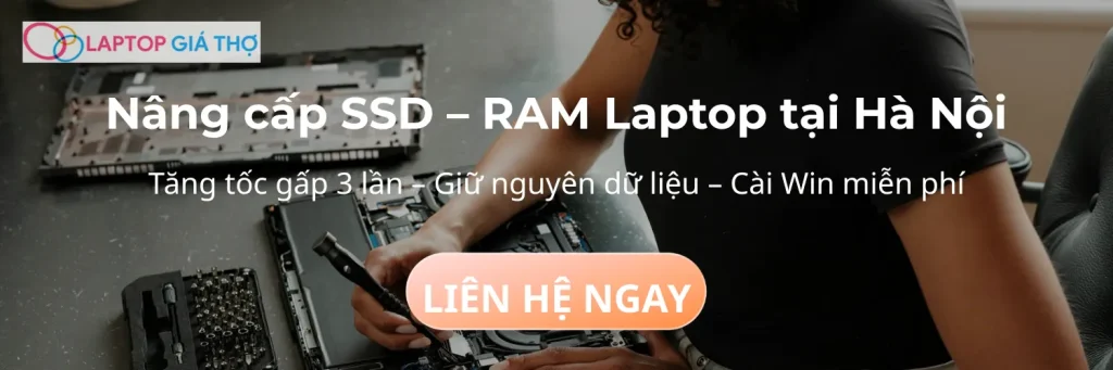 Banner nâng cấp SSD laptop tại Hà Nội - chỉ từ 650K, cài Win miễn phí