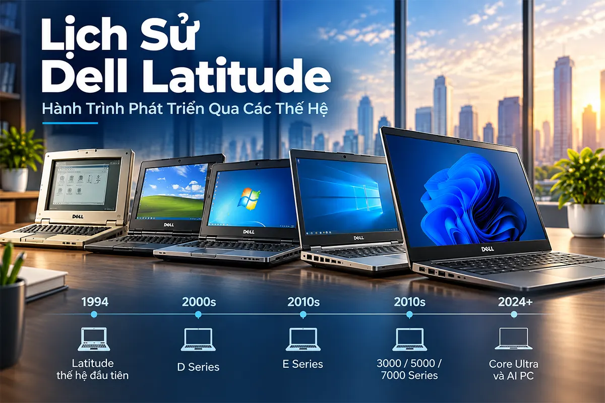 Lịch sử và quá trình phát triển Dell Latitude