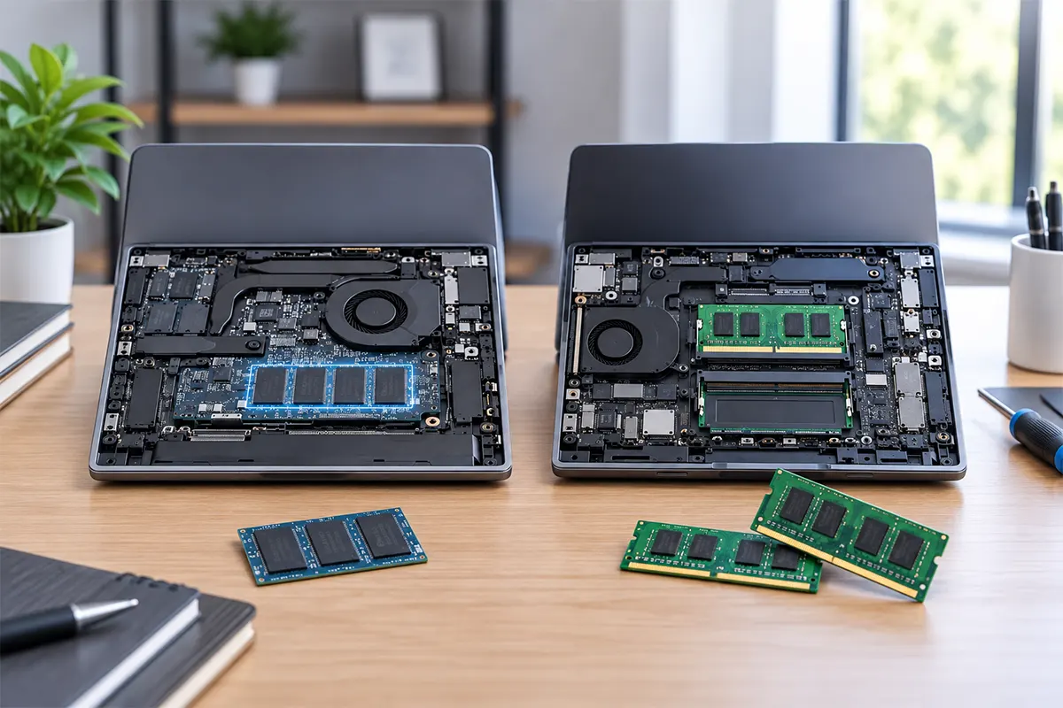 RAM onboard và RAM rời trên laptop
