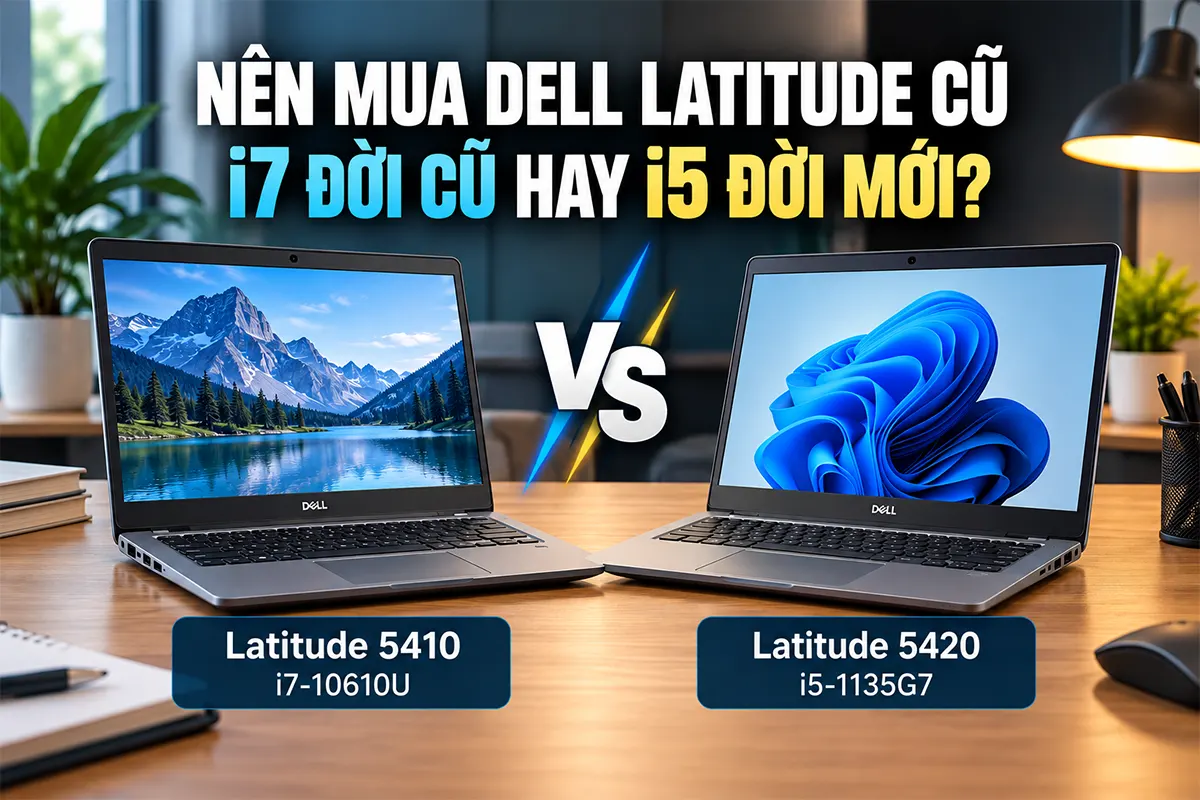 Nên mua Dell Latitude cũ Core i7 đời cũ hay Core i5 đời mới?