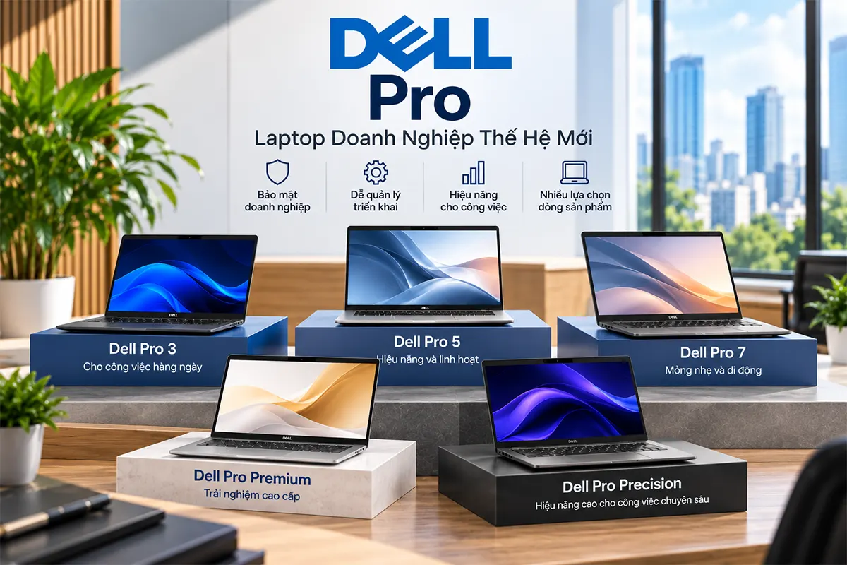 Dell Pro laptop doanh nghiep